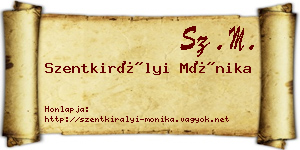 Szentkirályi Mónika névjegykártya