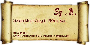 Szentkirályi Mónika névjegykártya